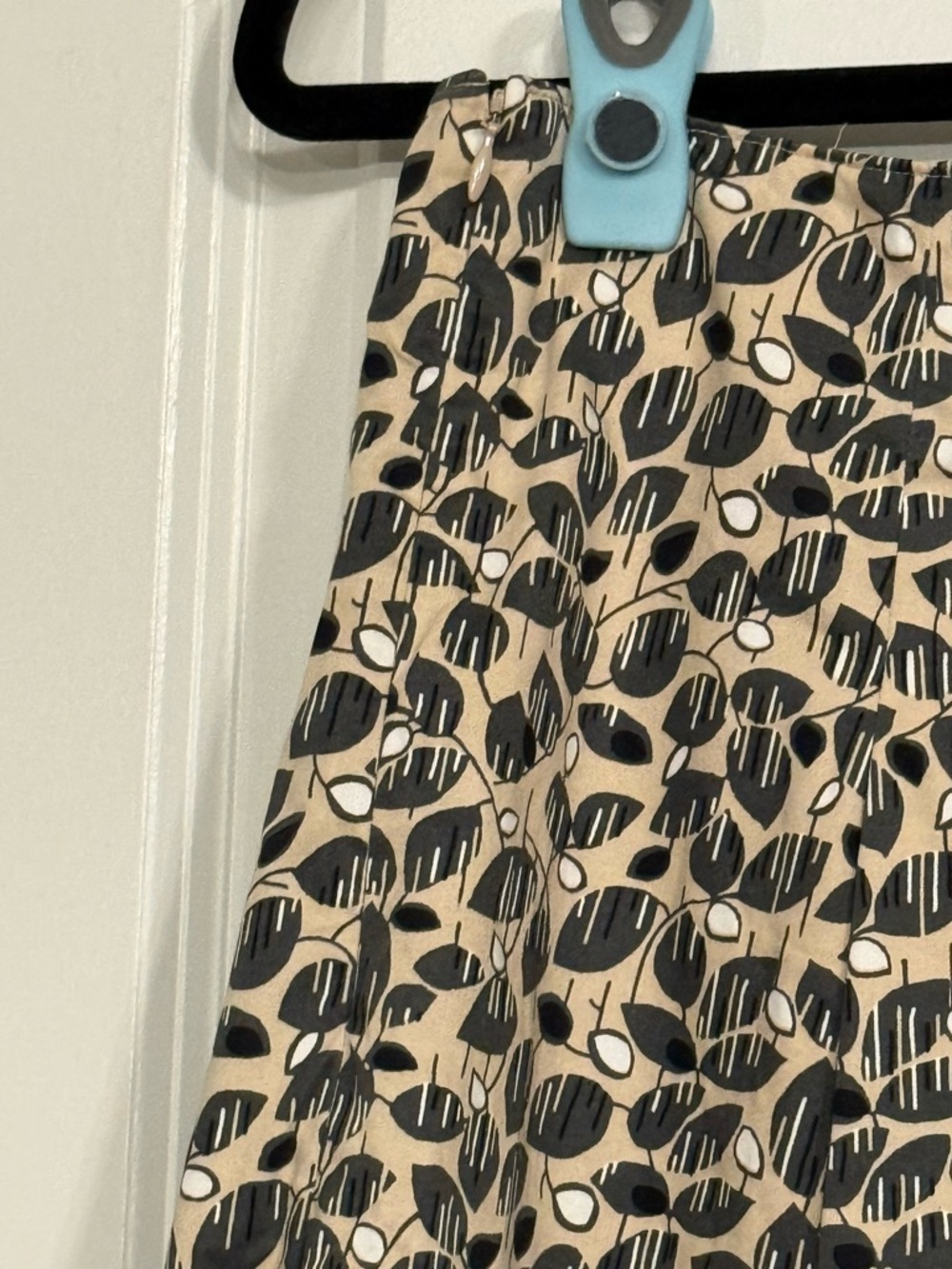 Marc O'Polo Abstract Leaf Print Cotton Mini Skirt Size 36 EU - Picture 4 of 7